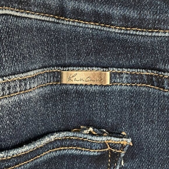 Kancan Bootcut Button Front Distressed Jeans, 34 - Picture 6 of 9